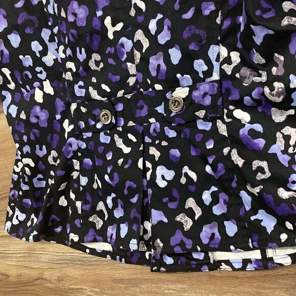 Charter Club Petite Women’s Purple Animal Print Lightweight Jacket Size PS - Picture 8 of 8